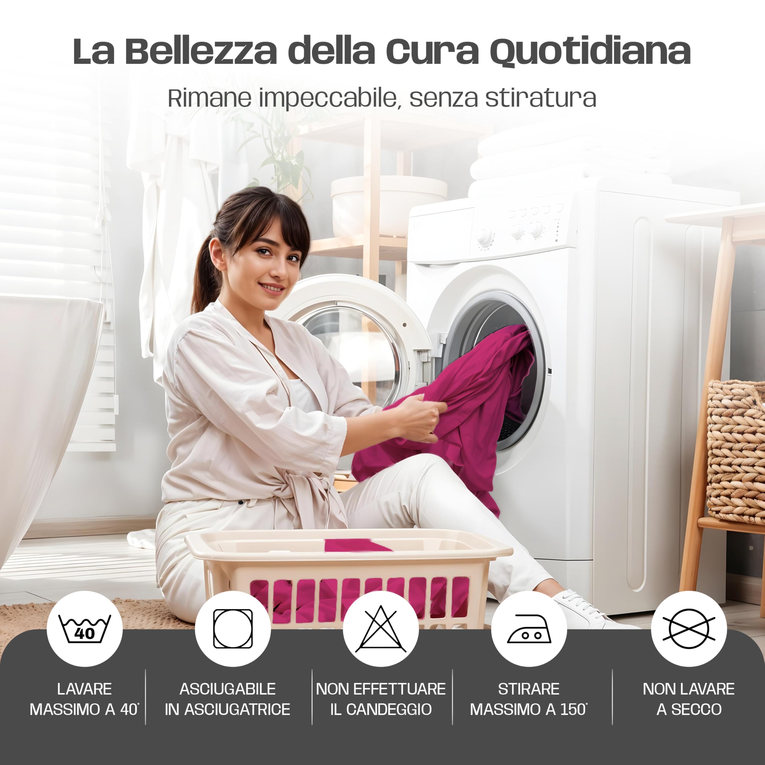 Lenzuola Letto Cotone Made in Italy, Completo Letto - Diversi colori - 3 TAGLIE