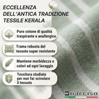 Gran Foulard per Divano & Letto con Motivo a Righe in Cotone Kerala