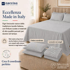 Lenzuolo Sopra 100% Cotone, Anallergico e Traspirante Abbinabile alle Nostre Federe e Lenzuolo con Angoli in Cotone, Made in Italy