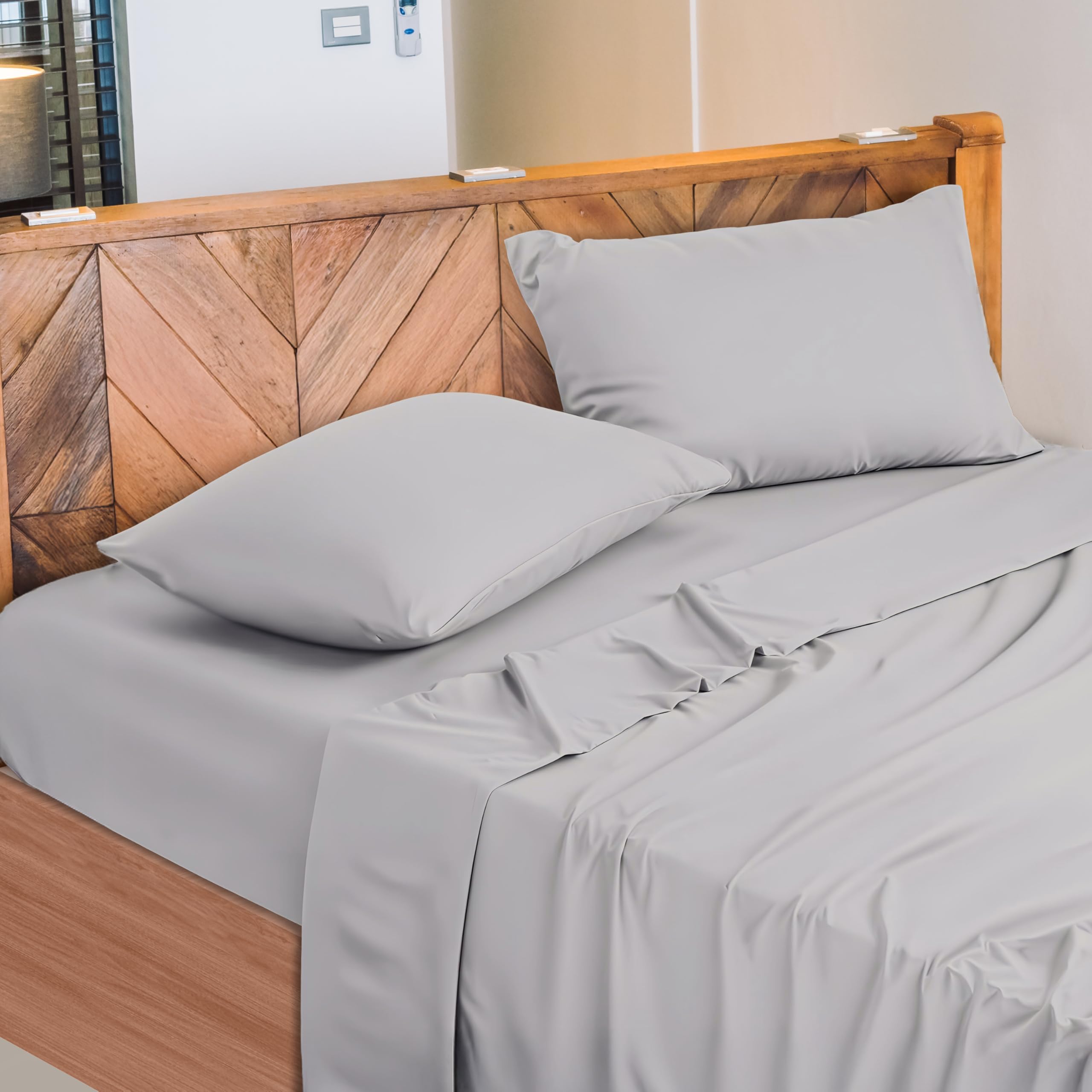 Lenzuola Letto Cotone Made in Italy, Completo Letto - Diversi colori - 3 TAGLIE