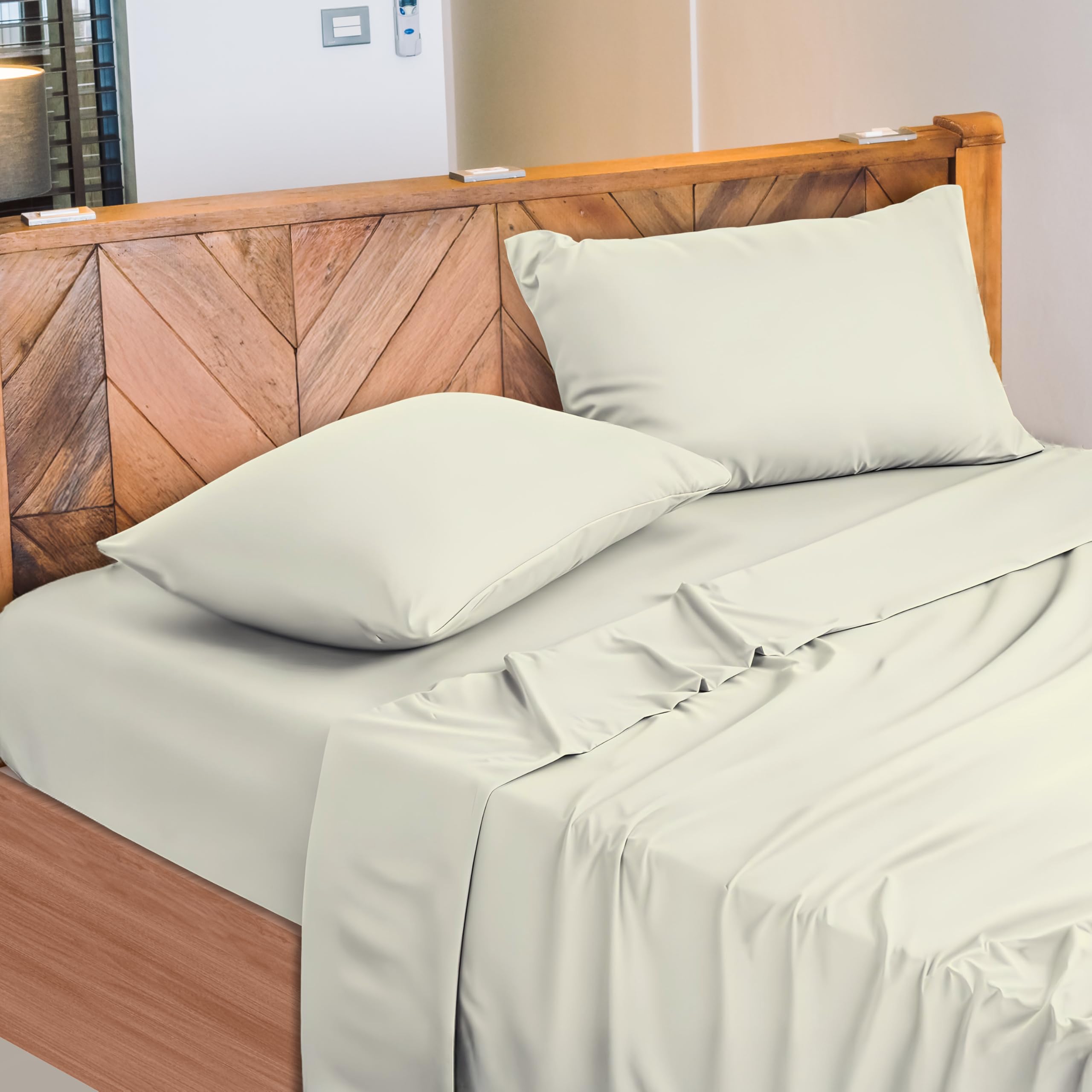 Lenzuola Letto Cotone Made in Italy, Completo Letto - Diversi colori - 3 TAGLIE
