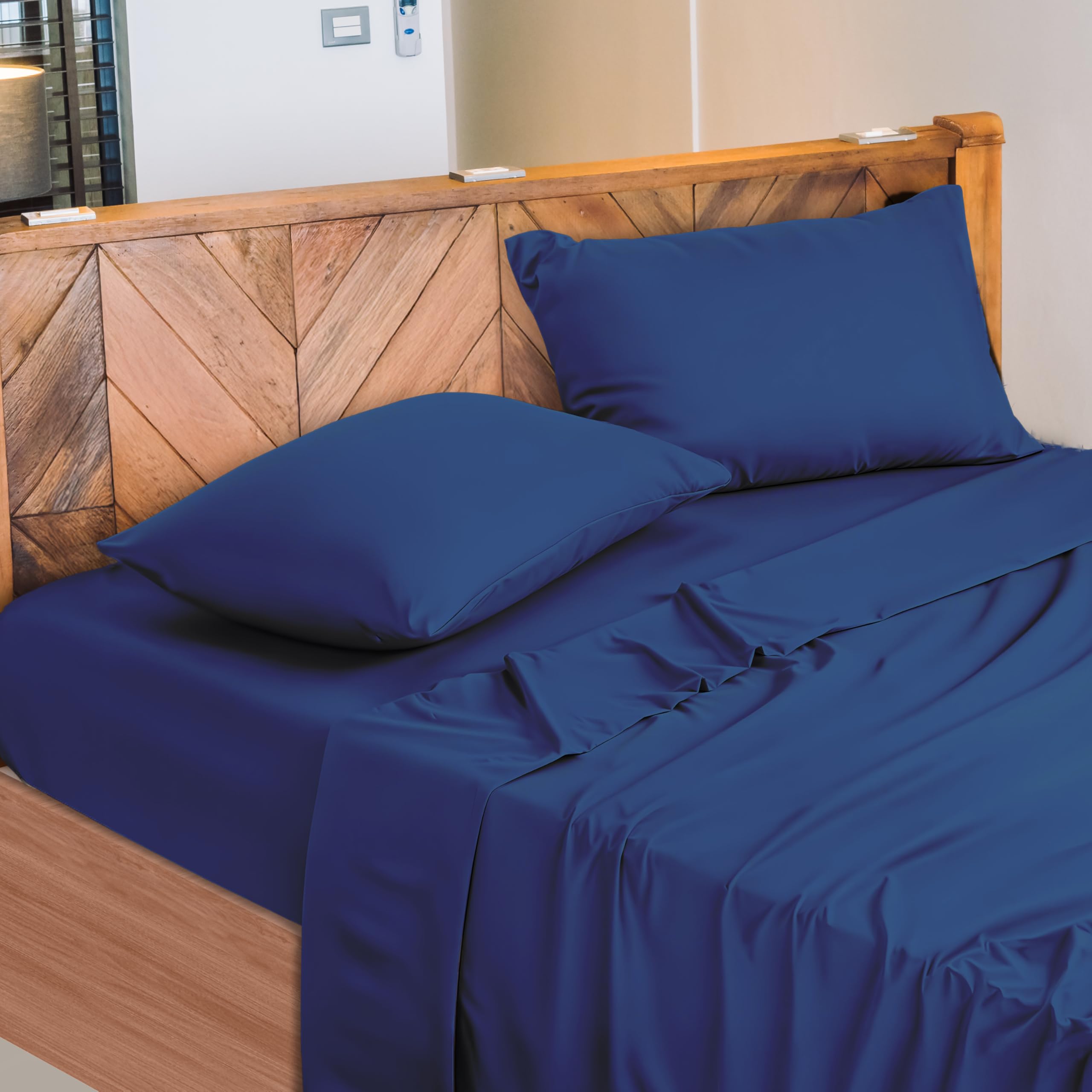 Lenzuola Letto Cotone Made in Italy, Completo Letto - Diversi colori - 3 TAGLIE