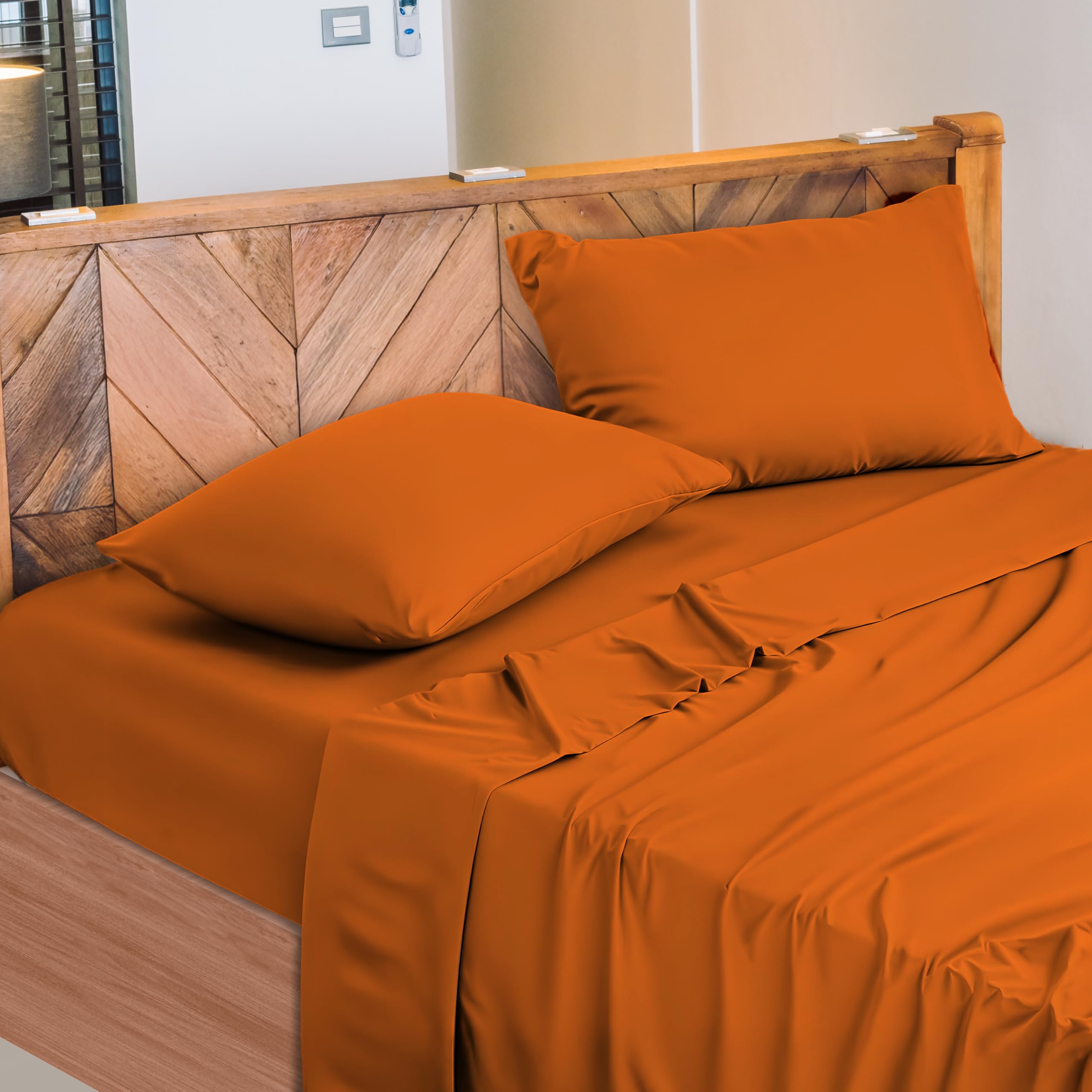 Lenzuola Letto Cotone Made in Italy, Completo Letto - Diversi colori - 3 TAGLIE