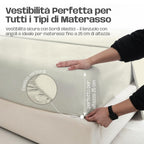 Lenzuola Letto Cotone Made in Italy, Completo Letto - Diversi colori - 3 TAGLIE