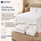 Lenzuolo Sopra 100% Cotone, Anallergico e Traspirante Abbinabile alle Nostre Federe e Lenzuolo con Angoli in Cotone, Made in Italy