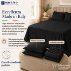 Lenzuolo Sopra 100% Cotone, Anallergico e Traspirante Abbinabile alle Nostre Federe e Lenzuolo con Angoli in Cotone, Made in Italy