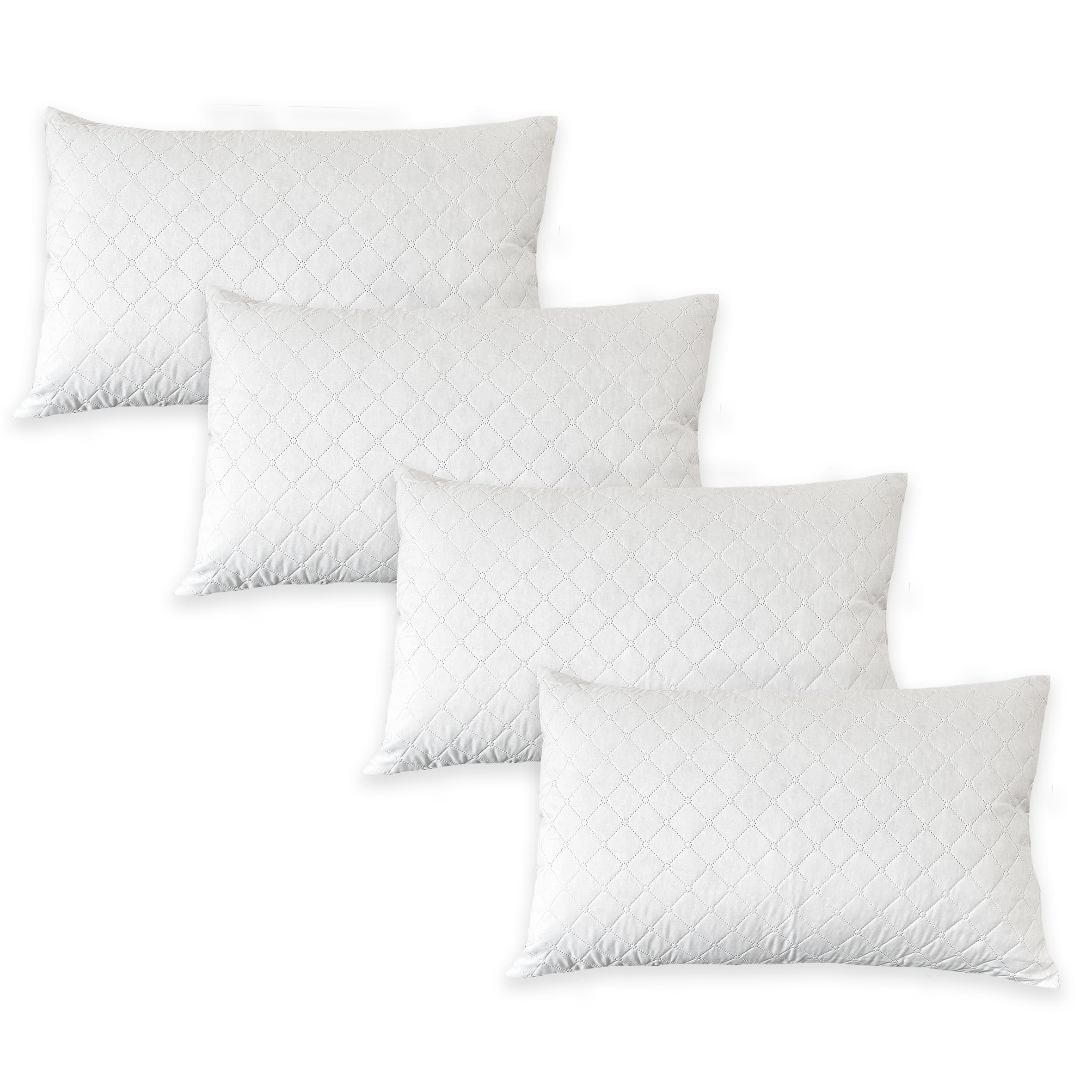 Set Copricuscini Letto con Zip, Copricuscino 50x80 in Morbida Microfibra Manopesca, Tessuto Anallergico, Antiacaro, Igienico, Traspirante e Perfetto per Tutte Le Stagioni, Copri Cuscini