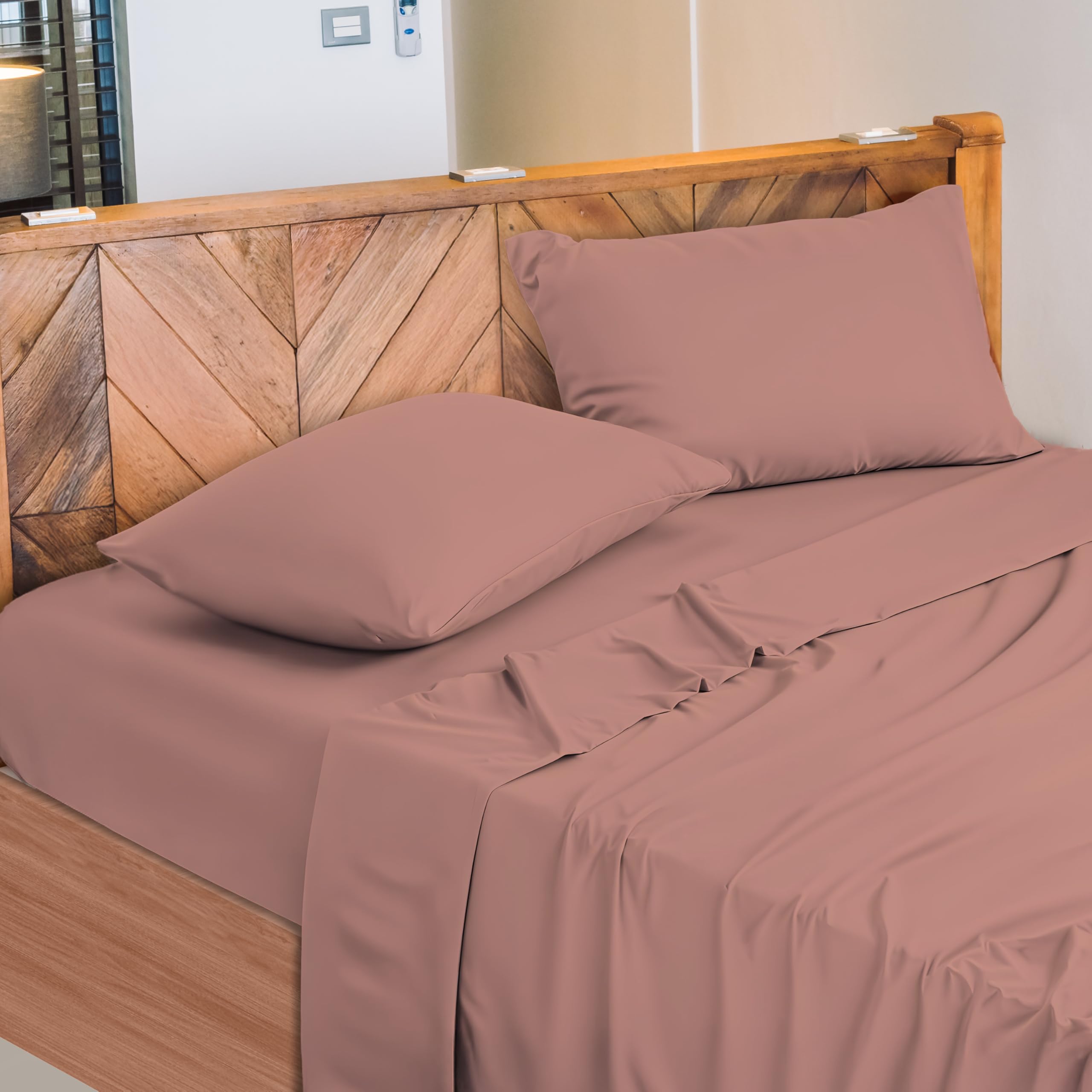 Lenzuola Letto Cotone Made in Italy, Completo Letto - Diversi colori - 3 TAGLIE