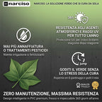 Siepe Artificiale da Esterno, Siepe Finta per Recinzione Giardino Esterno, Edera in PVC Perfetta per Garantire Privacy Copri Ringhiera Balcone e Frangivista Giardino