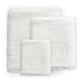 Set Asciugamani Bagno Pezzi per Hotel, B&B e Casa in Cotone, Asciugamani Bianchi Classici (Viso, Doccia, Ospite)