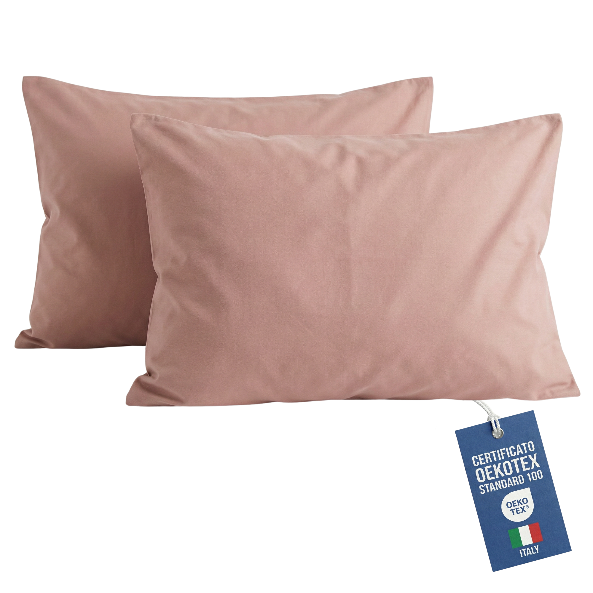 Federe Cuscino Letto 50x80 Copricuscino Letto, Coppia Federa Antiacaro ed Anallergica per Cuscini Standard, Made in Italy