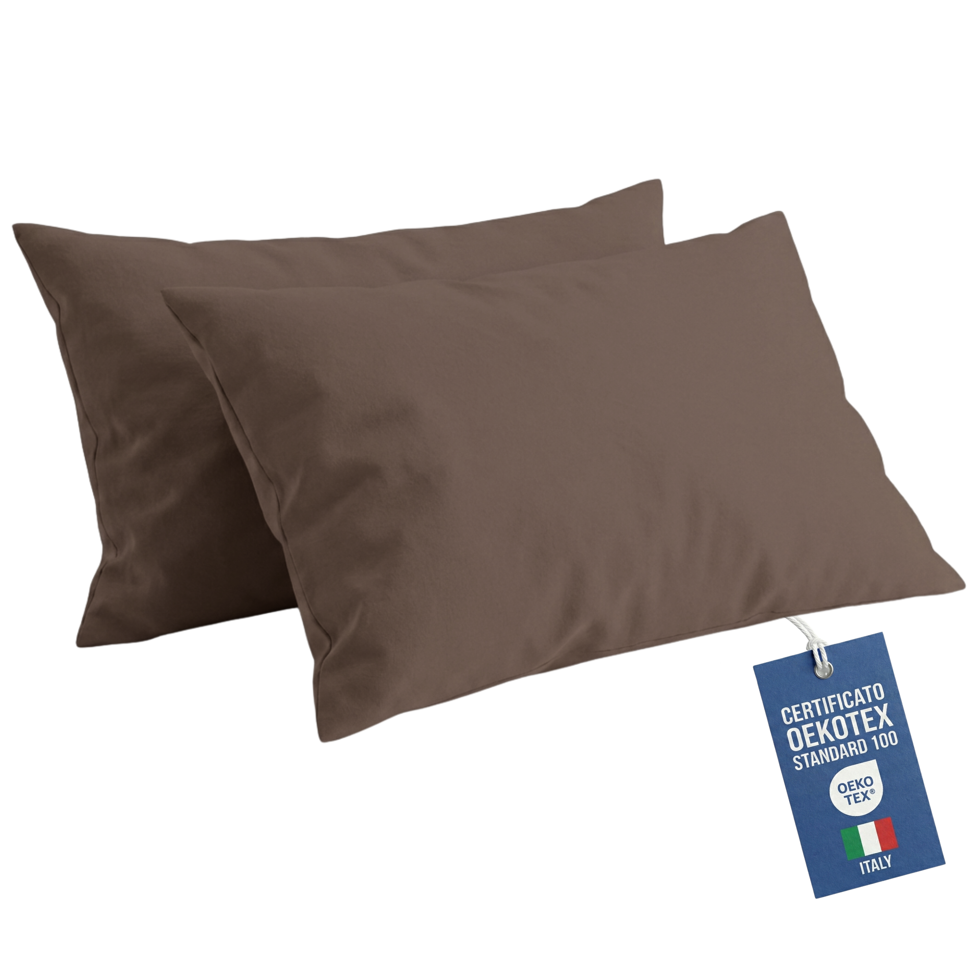Federe Cuscino Letto 50x80 Copricuscino Letto, Coppia Federa Antiacaro ed Anallergica per Cuscini Standard, Made in Italy