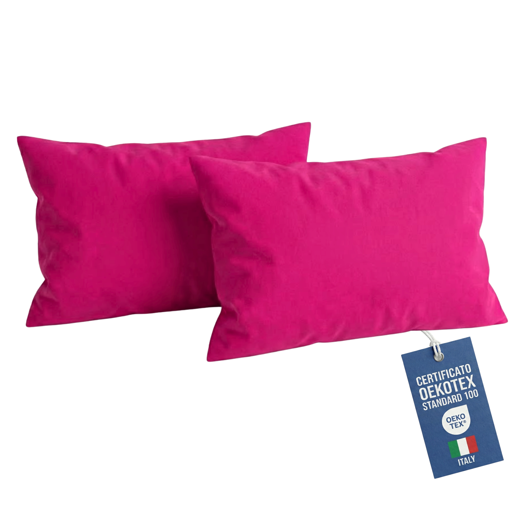 Federe Cuscino Letto 50x80 Copricuscino Letto, Coppia Federa Antiacaro ed Anallergica per Cuscini Standard, Made in Italy