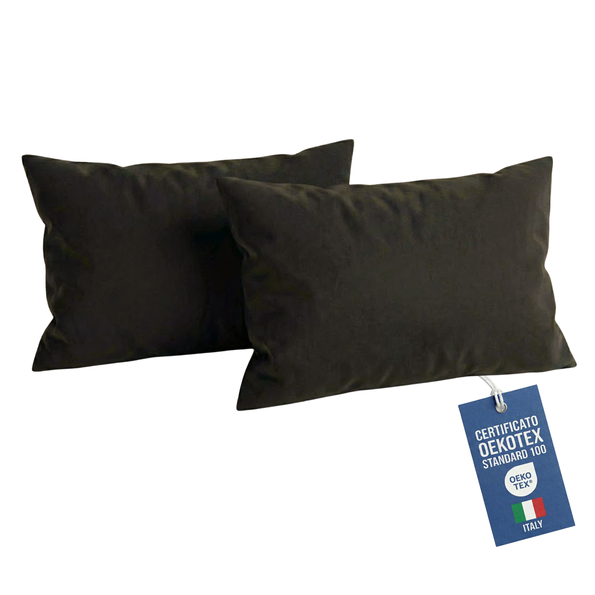 Federe Cuscino Letto 50x80 Copricuscino Letto, Coppia Federa Antiacaro ed Anallergica per Cuscini Standard, Made in Italy