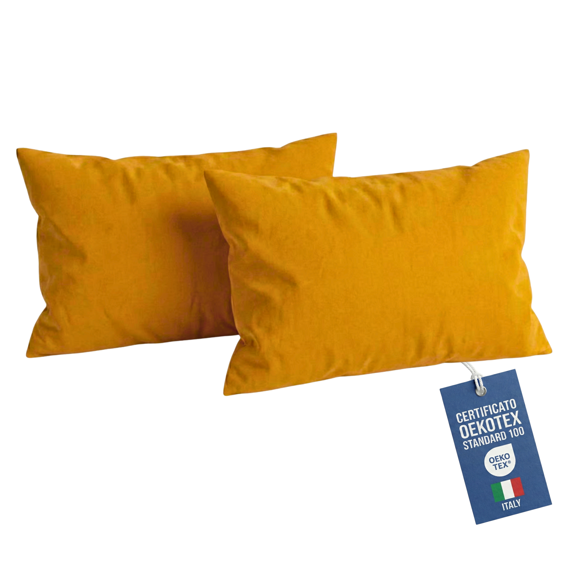 Federe Cuscino Letto 50x80 Copricuscino Letto, Coppia Federa Antiacaro ed Anallergica per Cuscini Standard, Made in Italy